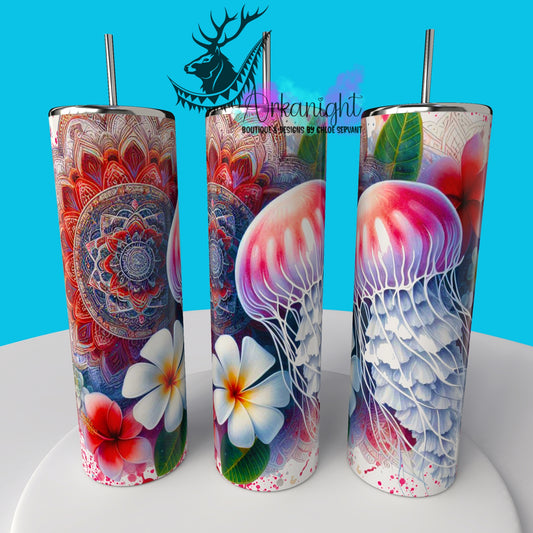 Gourde sur commande - Collection de la mer - Jelly Fish