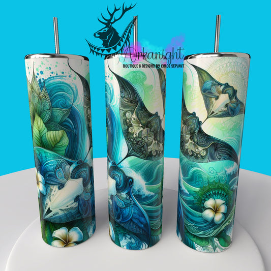 Gourde sur commande - Collection de la mer - Raie Manta