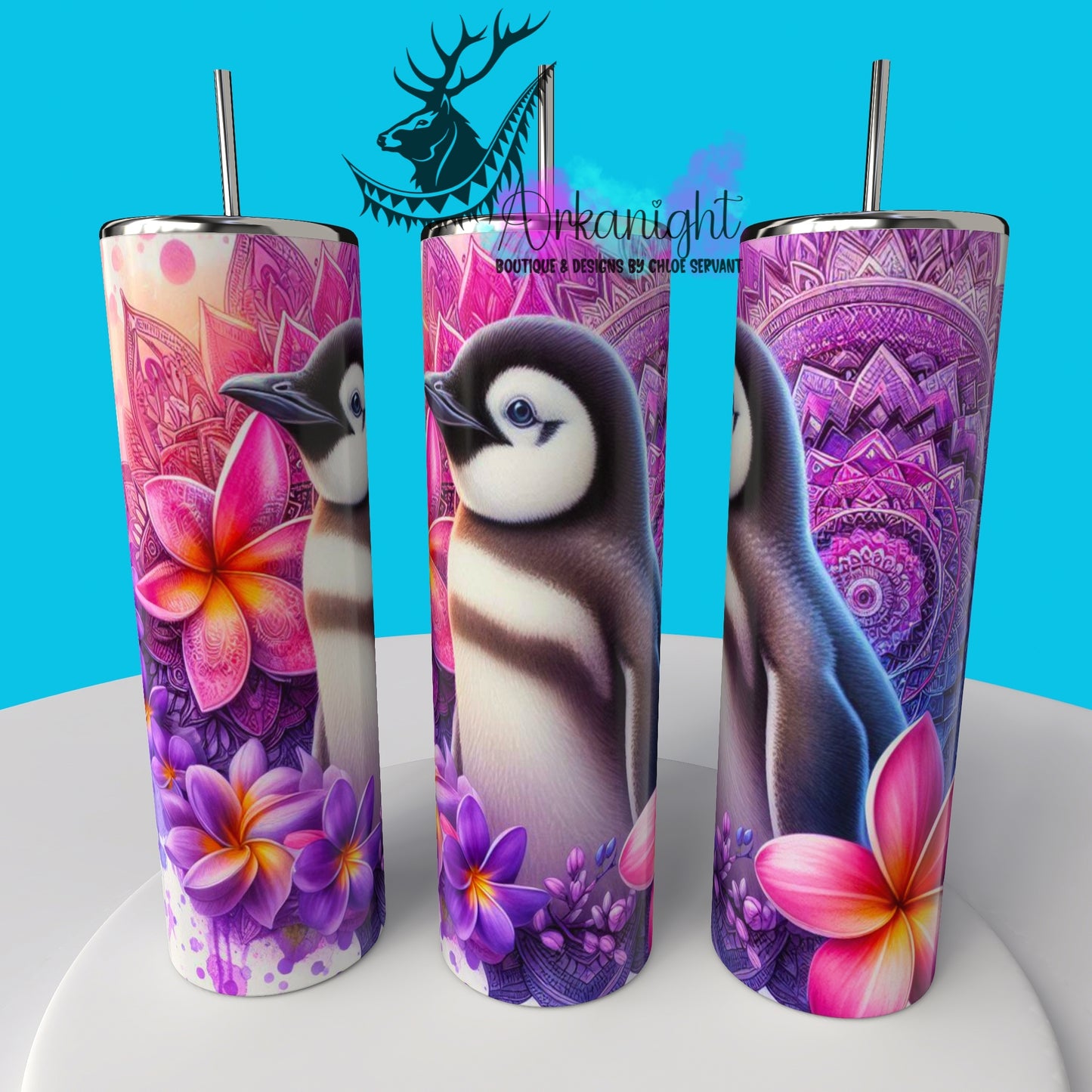 Gourde sur commande - Collection de la mer - Penguin