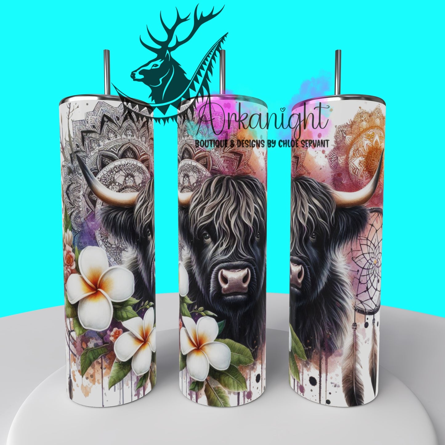 Numérique - Mandalas Highland Cow 2025