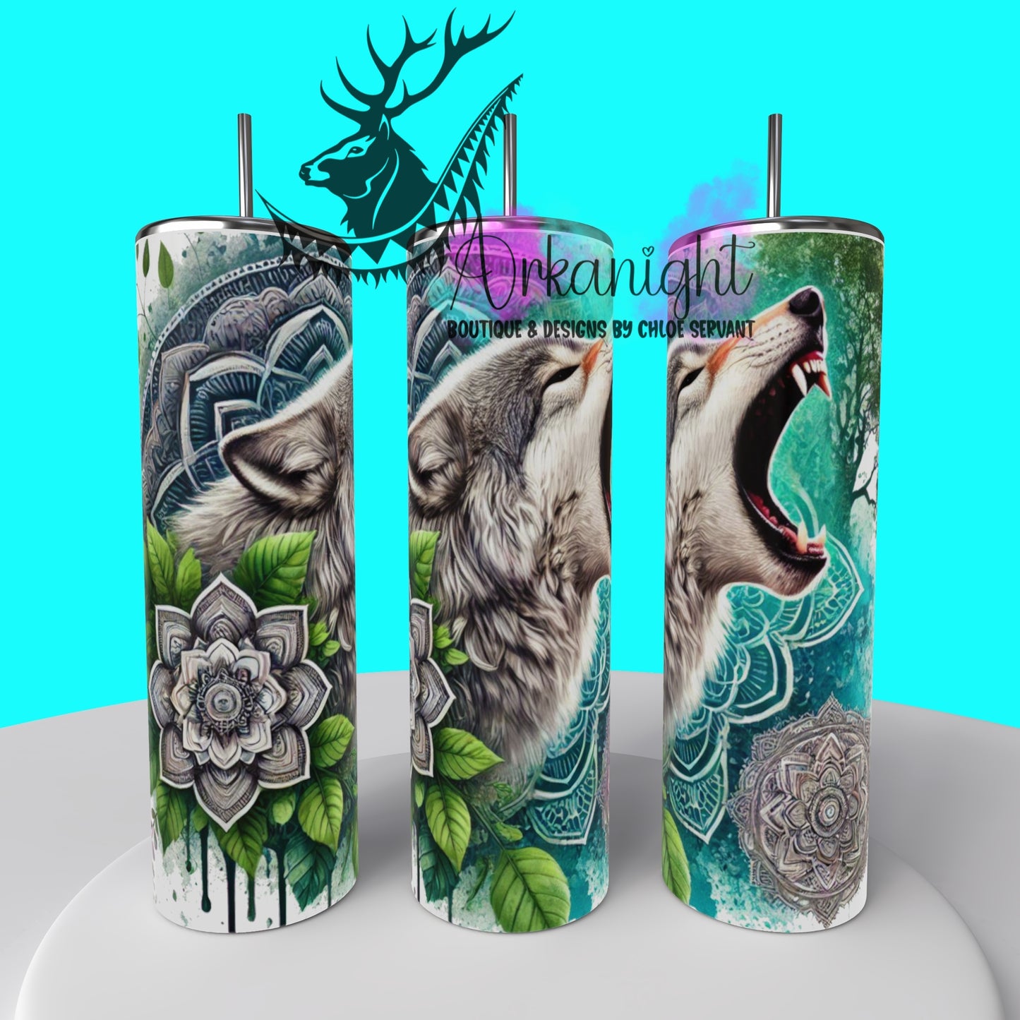 Numérique - Mandalas Roaring Wolf 2025