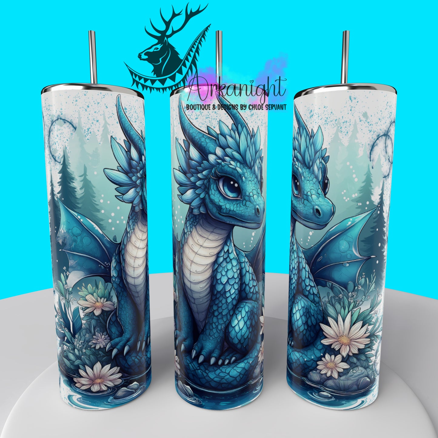 Numérique - Turquoise Dragon