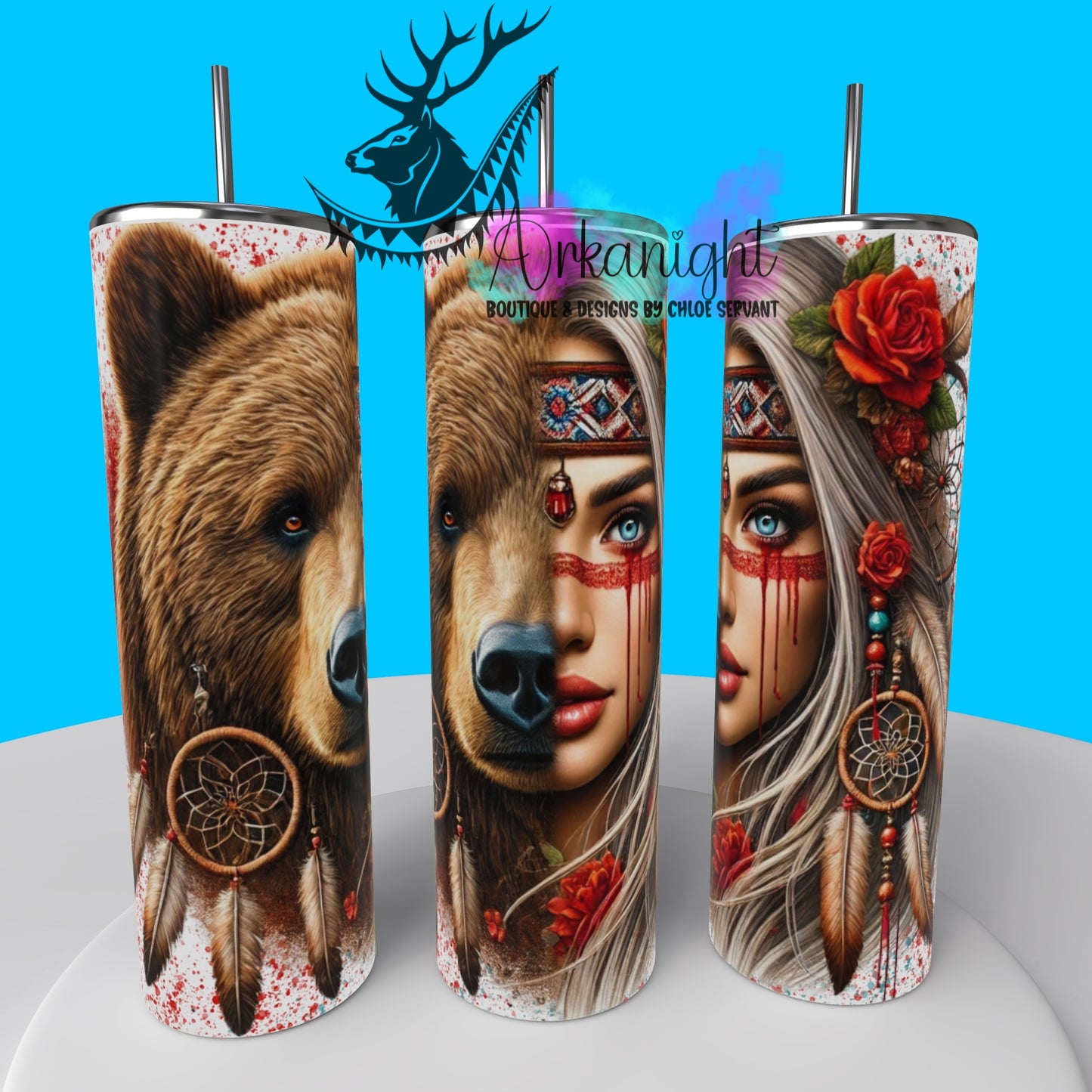 Numérique - Collection Animal Totem - Bear & Blond Hair - 01