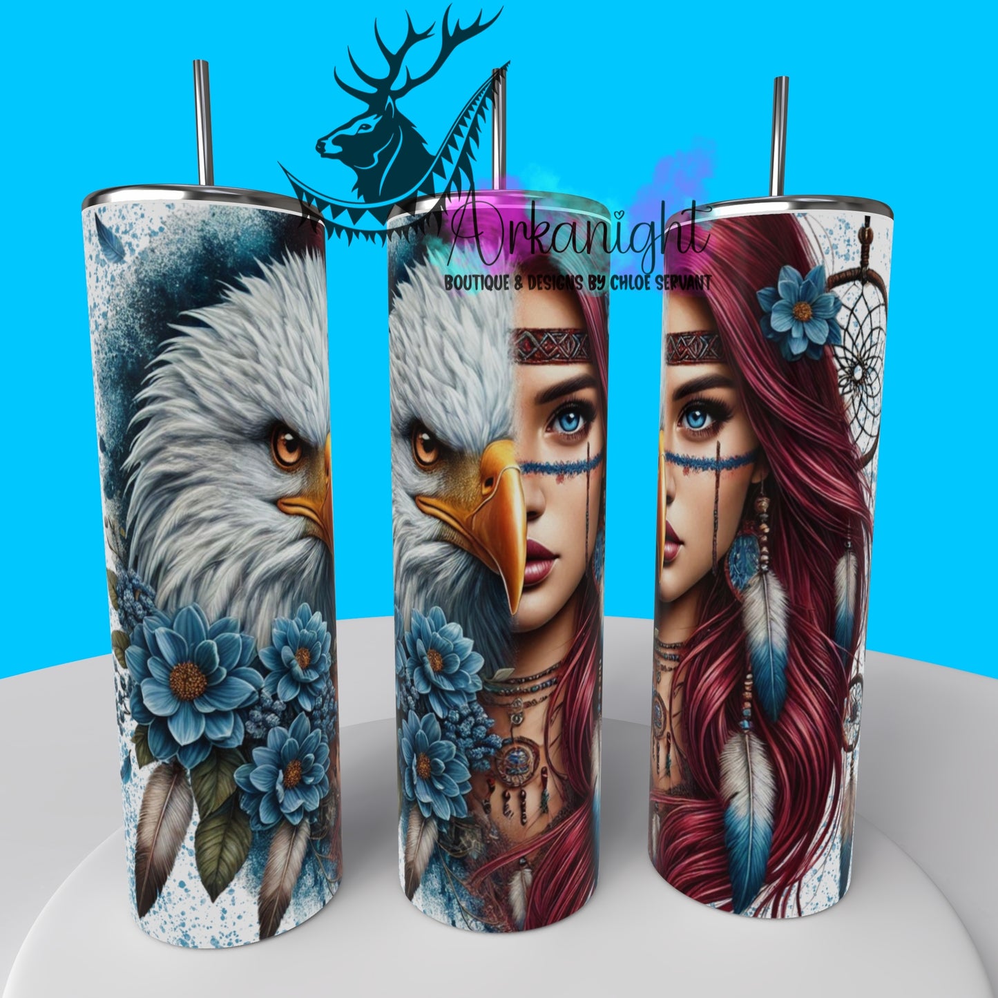 Numérique - Collection Animal Totem - Eagle & Red Hair