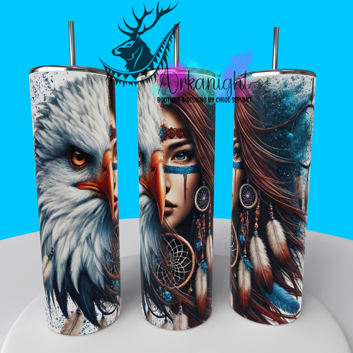 Numérique - Collection Animal Totem - Eagle & Brown Hair