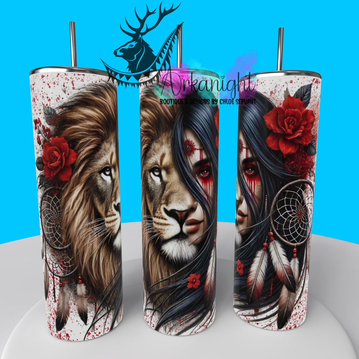 Numérique - Collection Animal Totem - Lion & Black Hair