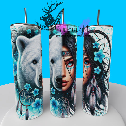 Numérique - Collection Animal Totem - Polar Bear & Black Hair