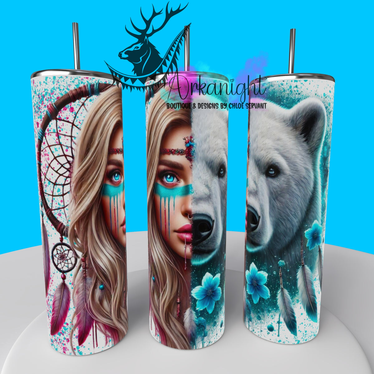Numérique - Collection Animal Totem - Polar Bear & Blond hair