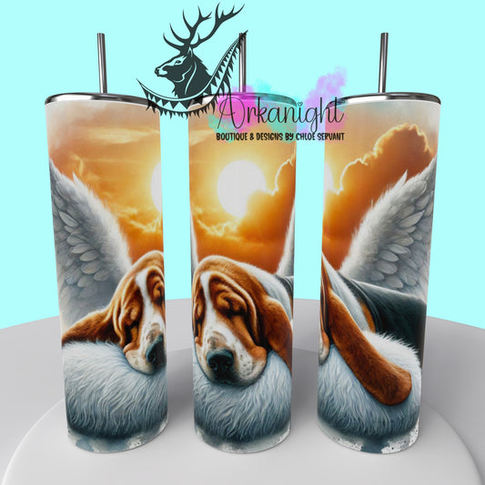 Gourde sur commande - Collection Mémoire Chien - Basset Hound