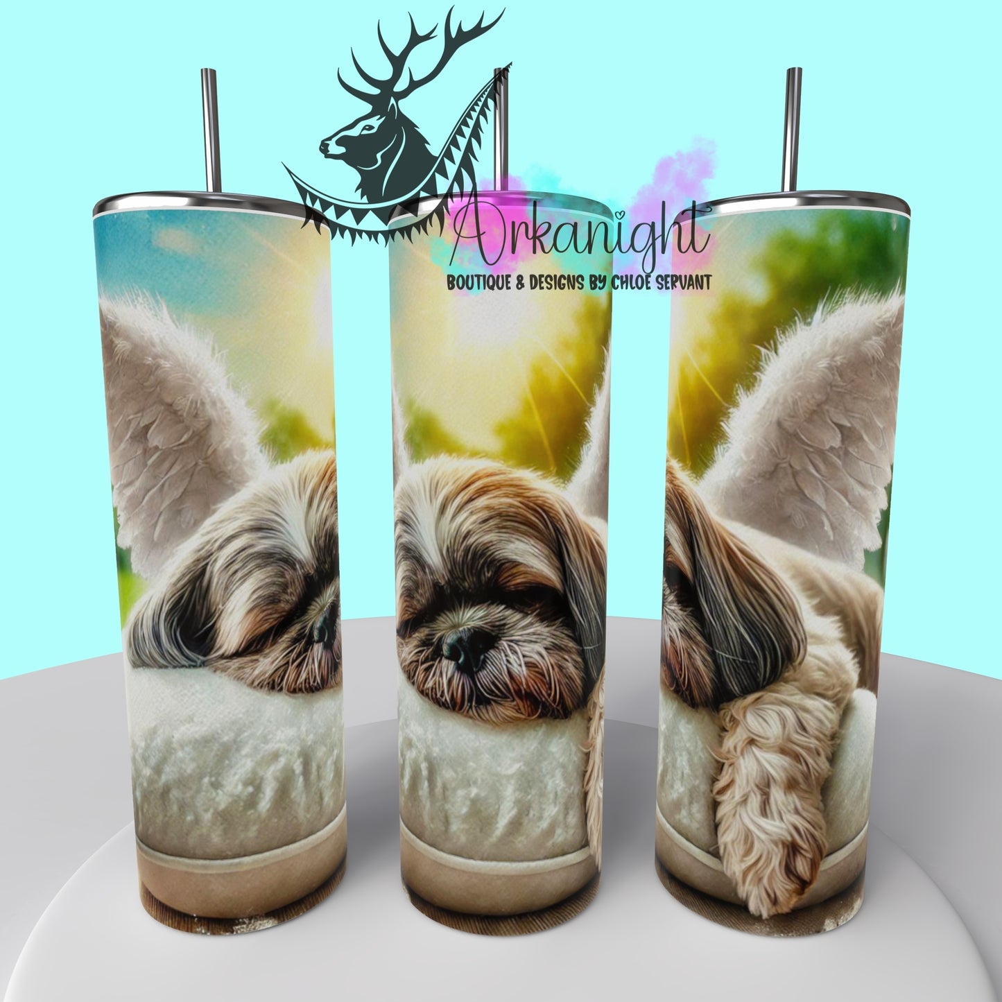 Gourde sur commande - Collection Mémoire Chien - Shih Tzu - 02