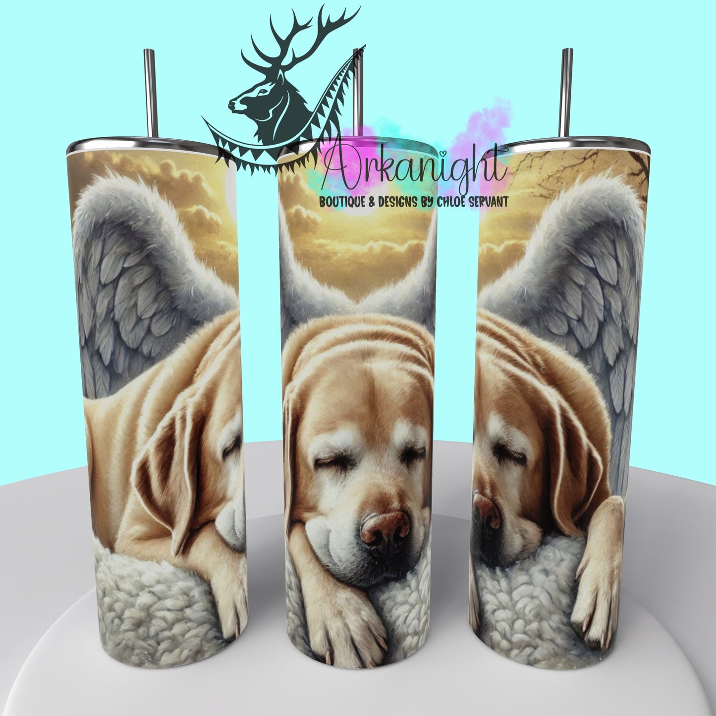 Gourde sur commande - Collection Mémoire Chien - Labrador - Yellow