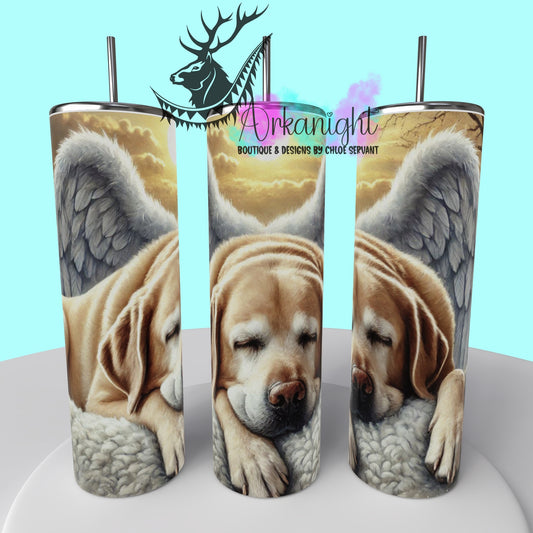 Gourde sur commande - Collection Mémoire Chien - Labrador - Yellow