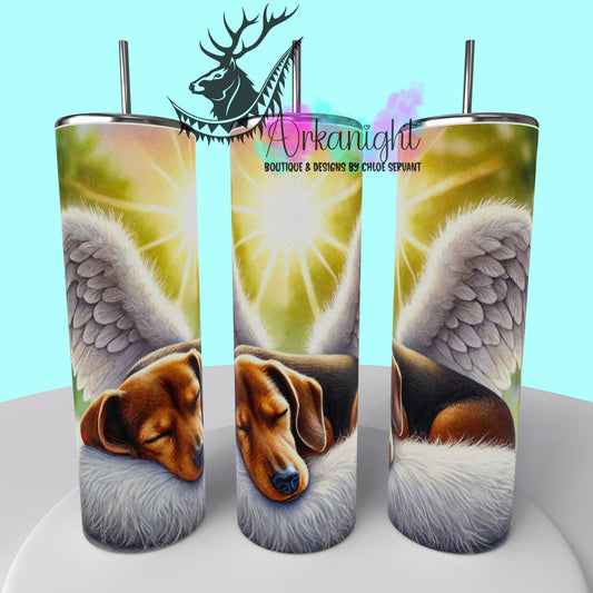 Gourde sur commande - Collection Mémoire Chien - Brown & Tan Teckel