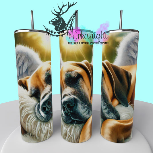 Gourde sur commande - Collection Mémoire Chien - Great Dane Fauve