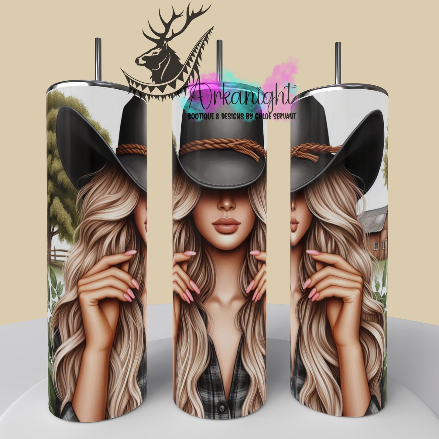 Gourde sur commande - Collection Western 2025 - Cowgirl Blonde - 03