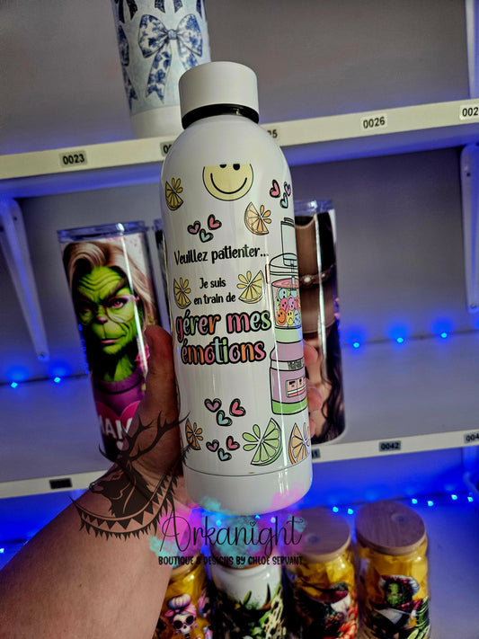 Bouteille d'eau 17 OZ - Isotherme - Gérer mes émotions