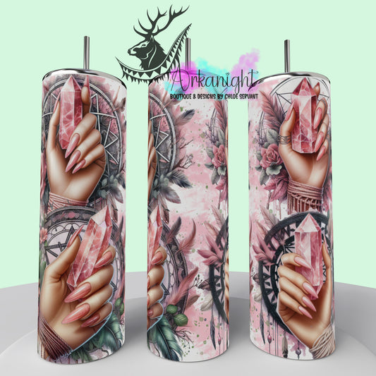 Gourde sur commande - Collection Crystal 2025 - Rose Quartz
