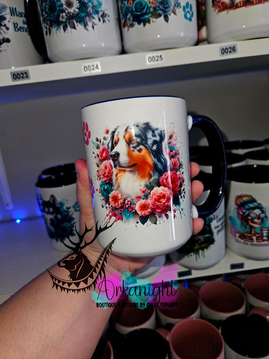 Tasse en céramique sur commande - Berger Australien