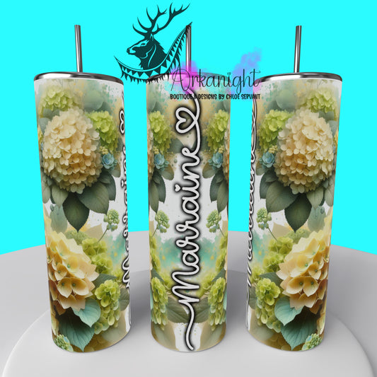 Gourde sur commande - Collection Fête des mères 2025 - Yellow Hydrangea - Marraine