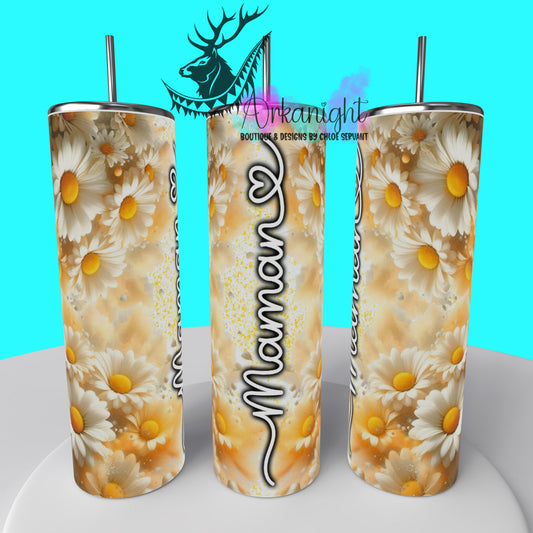 Gourde sur commande - Collection Fête des mères 2025 - Daisies - Maman