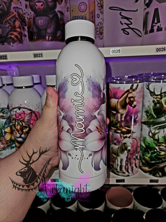 Bouteille d'eau 17 OZ Sur Commande - Isotherme - Mamie - Purple Lys