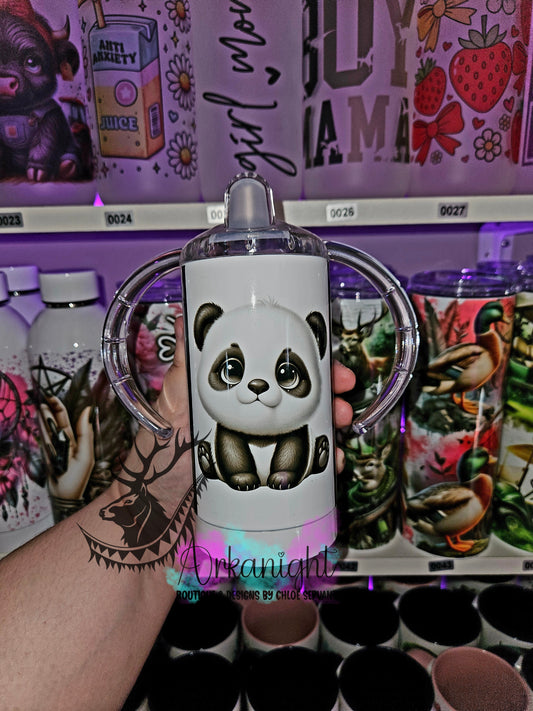 Gourde - Biberon Évolutif sur commande - Panda rayé
