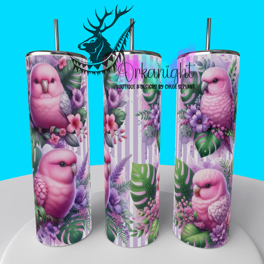 Gourde sur commande - Collection Monstera & Animals 2025 - Pink Bird