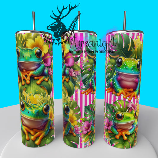 Gourde sur commande - Collection Monstera & Animals 2025 - Colorful Frog
