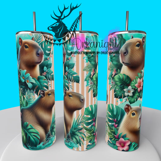 Gourde sur commande - Collection Monstera & Animals 2025 - Capybara
