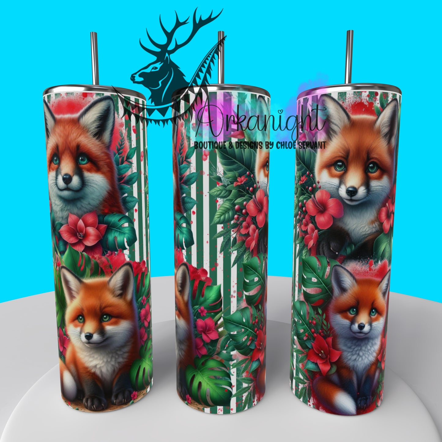 Gourde sur commande - Collection Monstera & Animals 2025 - Baby Fox