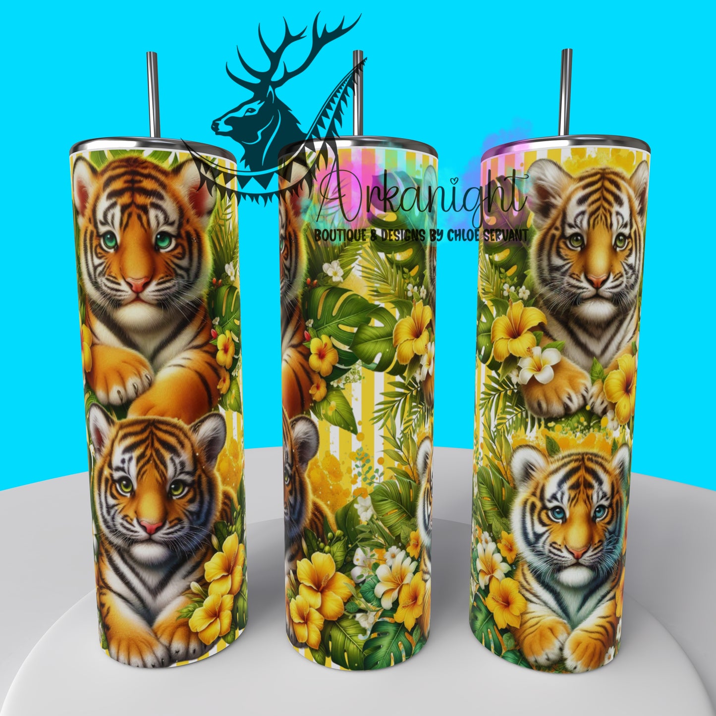 Gourde sur commande - Collection Monstera & Animals 2025 - Baby Tiger