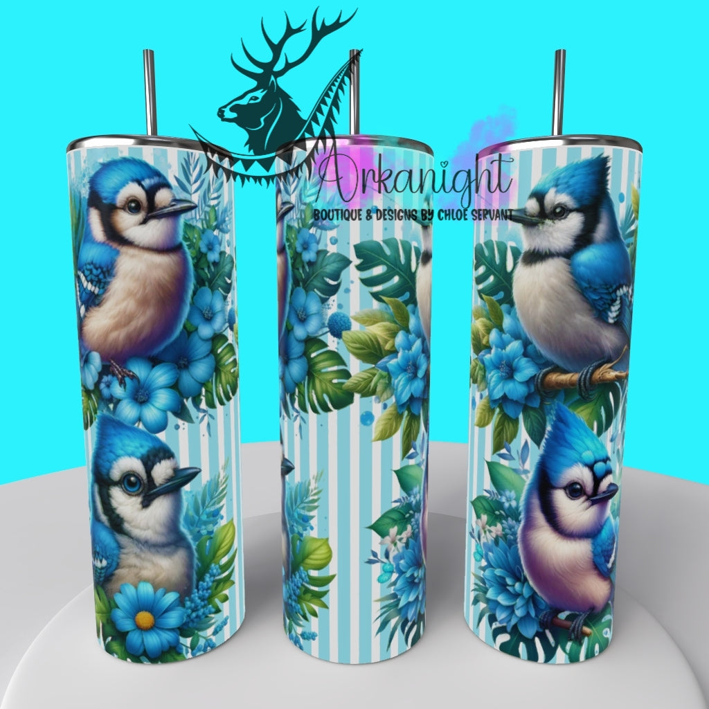 Numérique - Collection Monstera & Animals 2025 - Blue Jay Bird