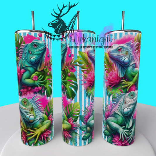 Gourde sur commande - Collection Monstera & Animals 2025 - Lézard