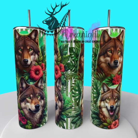 Gourde sur commande - Collection Monstera & Animals 2025 - Brown Wolf