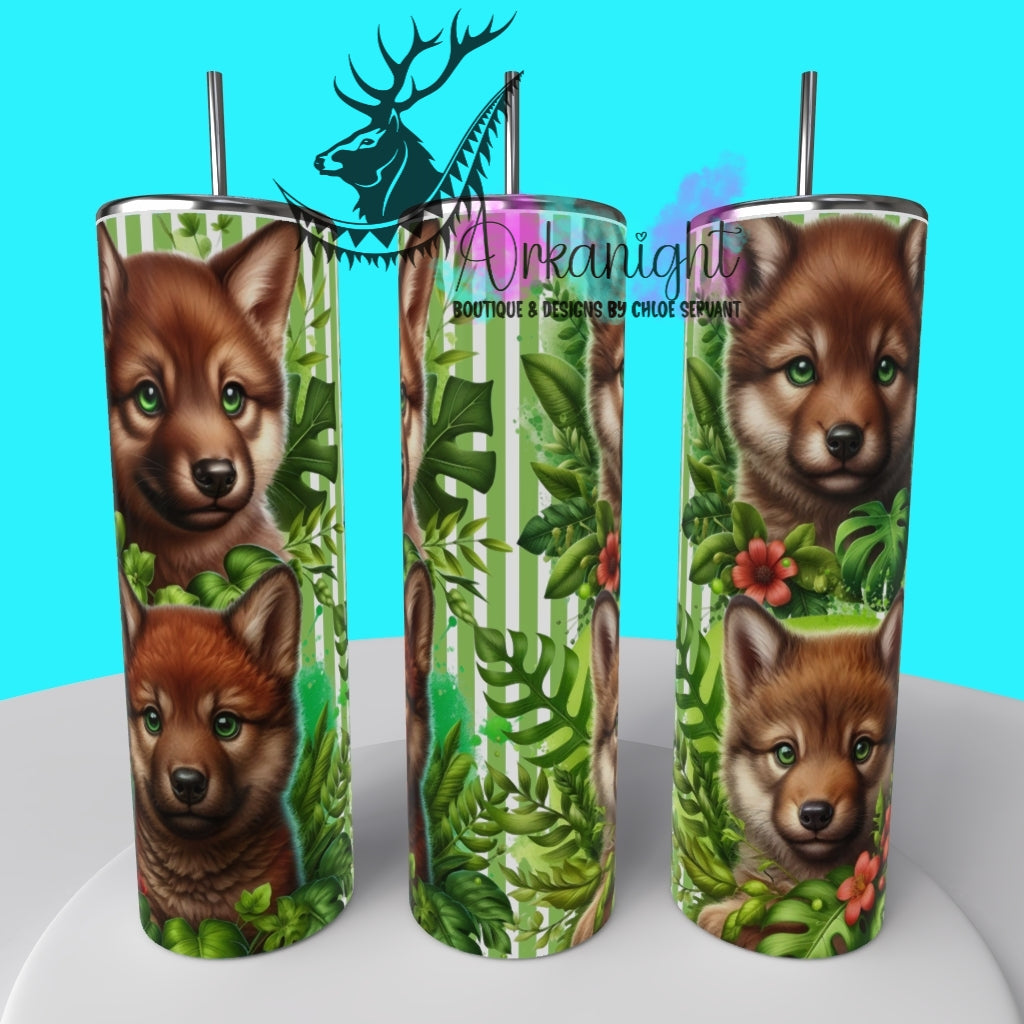 Numérique - Collection Monstera & Animals 2025 - Baby Brown Wolf