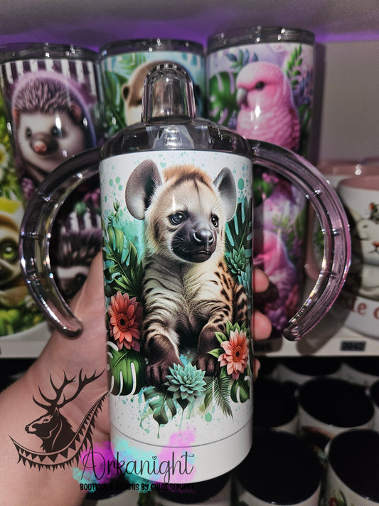 Gourde - Biberon Évolutif sur commande - Monstera & Animals - Hyène