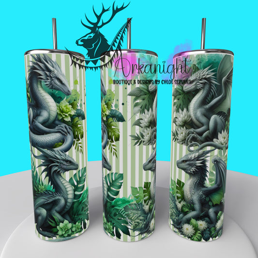 Gourde sur commande - Collection Monstera & Dragon 2025 - Gris & Sauge