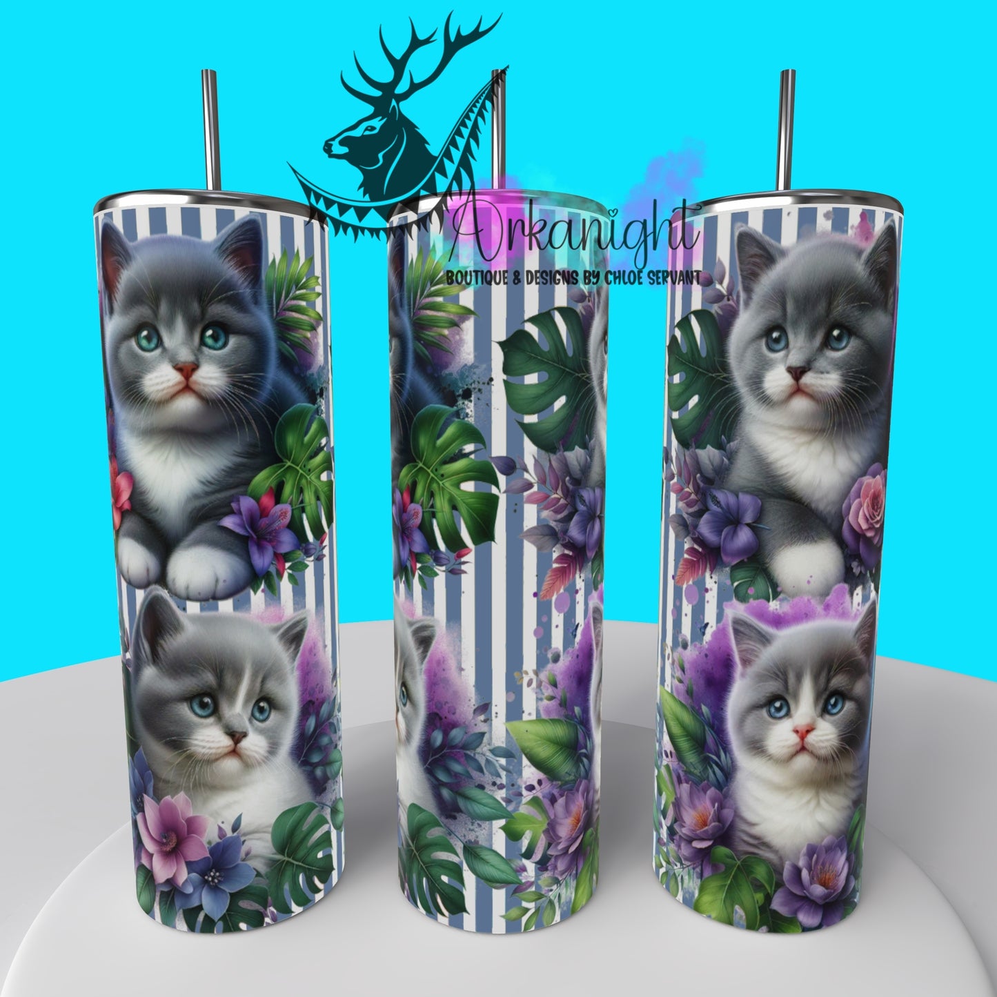 Numérique - Collection Monstera & Chaton 2025 - Blanc & Gris