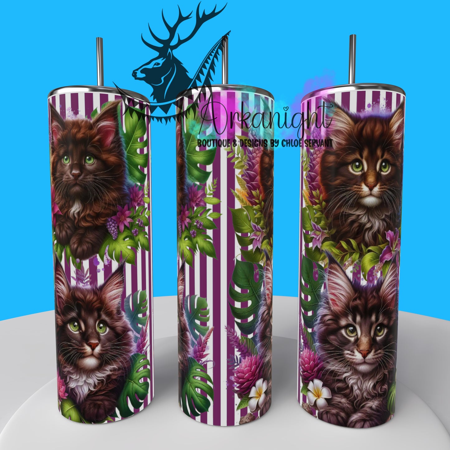 Numérique - Collection Monstera & Chaton 2025 - Maine Coon Brun