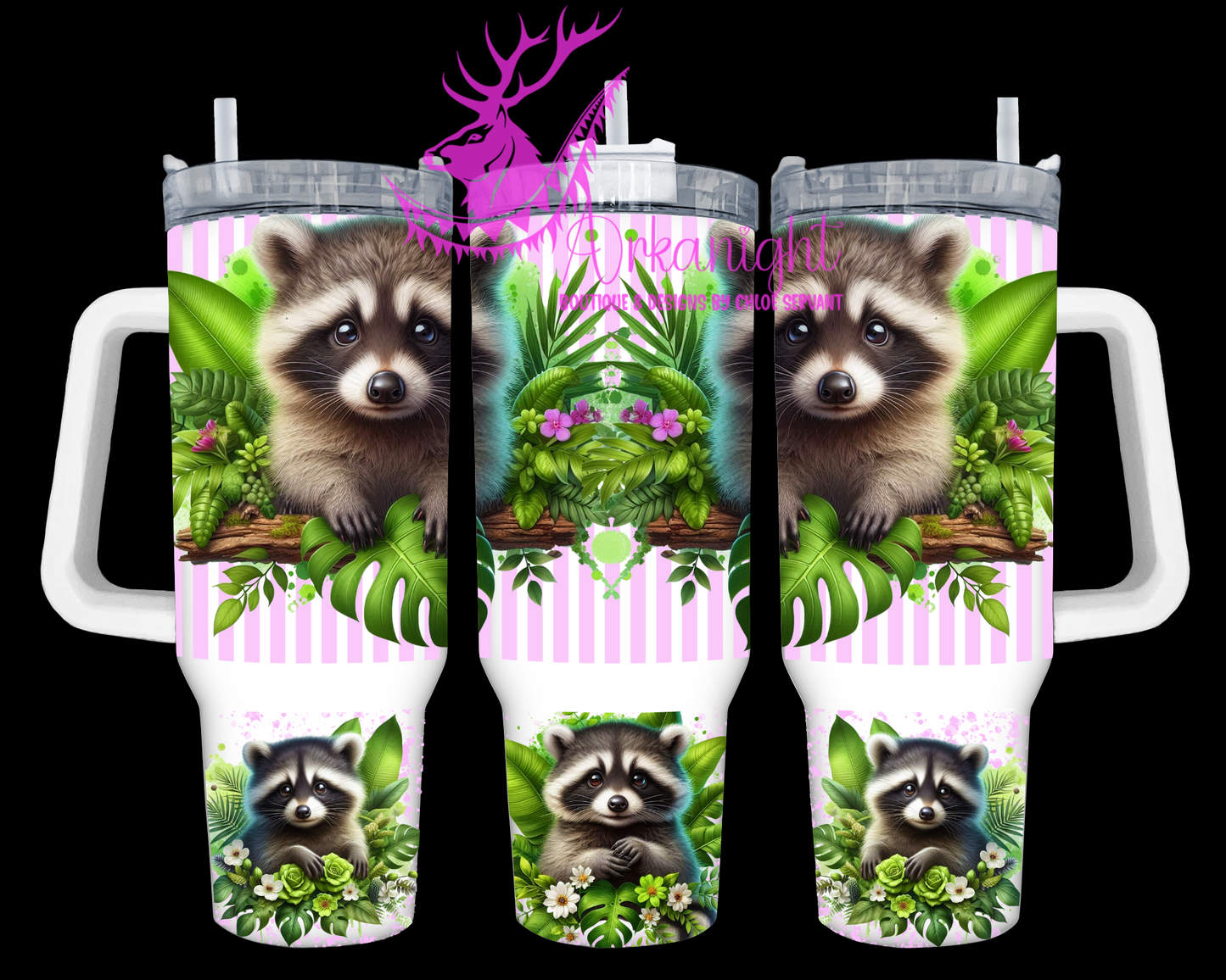 Numérique 40 oz - Collection Monstera & Animals - Raton