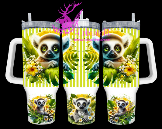 Numérique 40 oz - Collection Monstera & Animals - Lemur