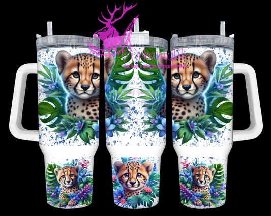 Numérique 40 oz - Collection Monstera & Animals - Cheetah