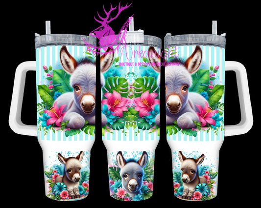 Numérique 40 oz - Collection Monstera & Animals - Âne