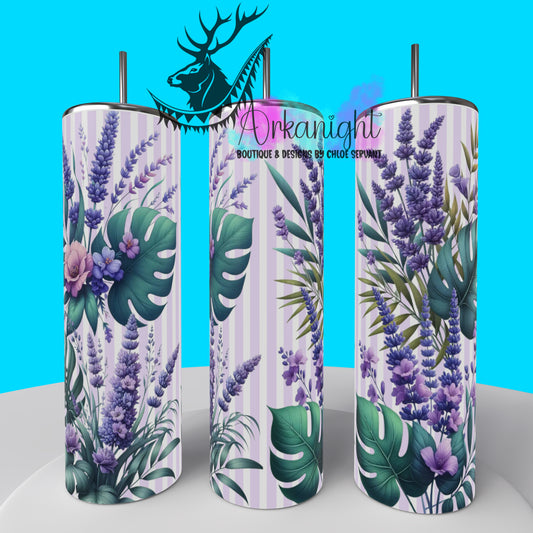 Gourde sur commande - Collection Monstera & Fleurs 2025 - Lavande