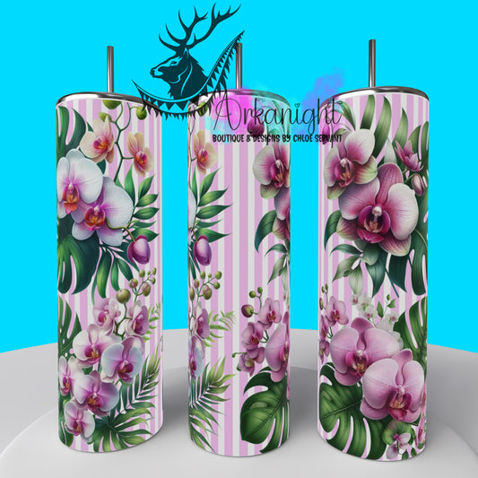 Gourde sur commande - Collection Monstera & Fleurs 2025 - Orchidées Roses