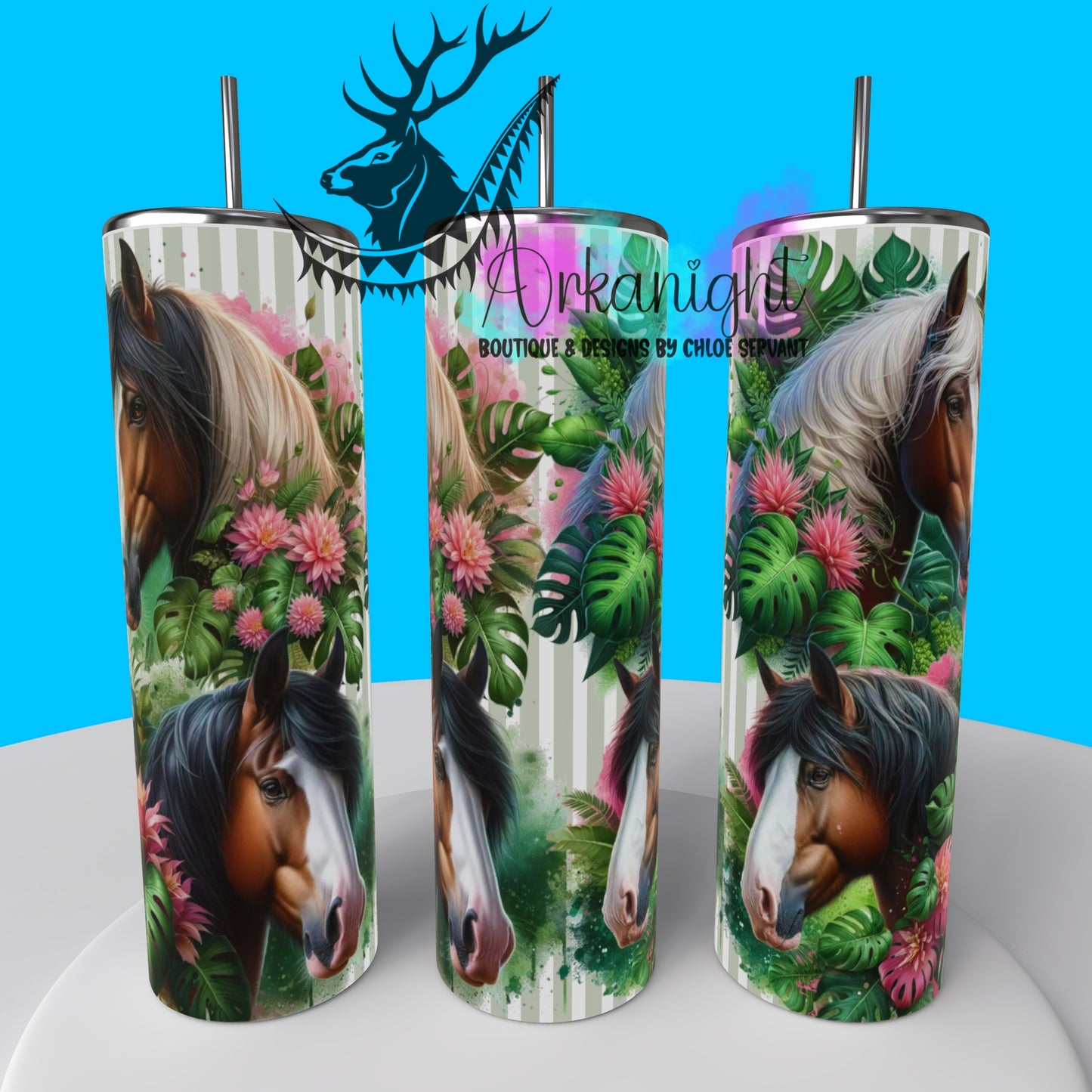 Numérique - Collection Monstera & Animals - Clydesdale
