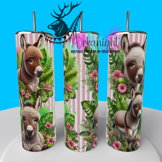 Gourde sur commande - Collection Monstera & Animals - Âne - 02