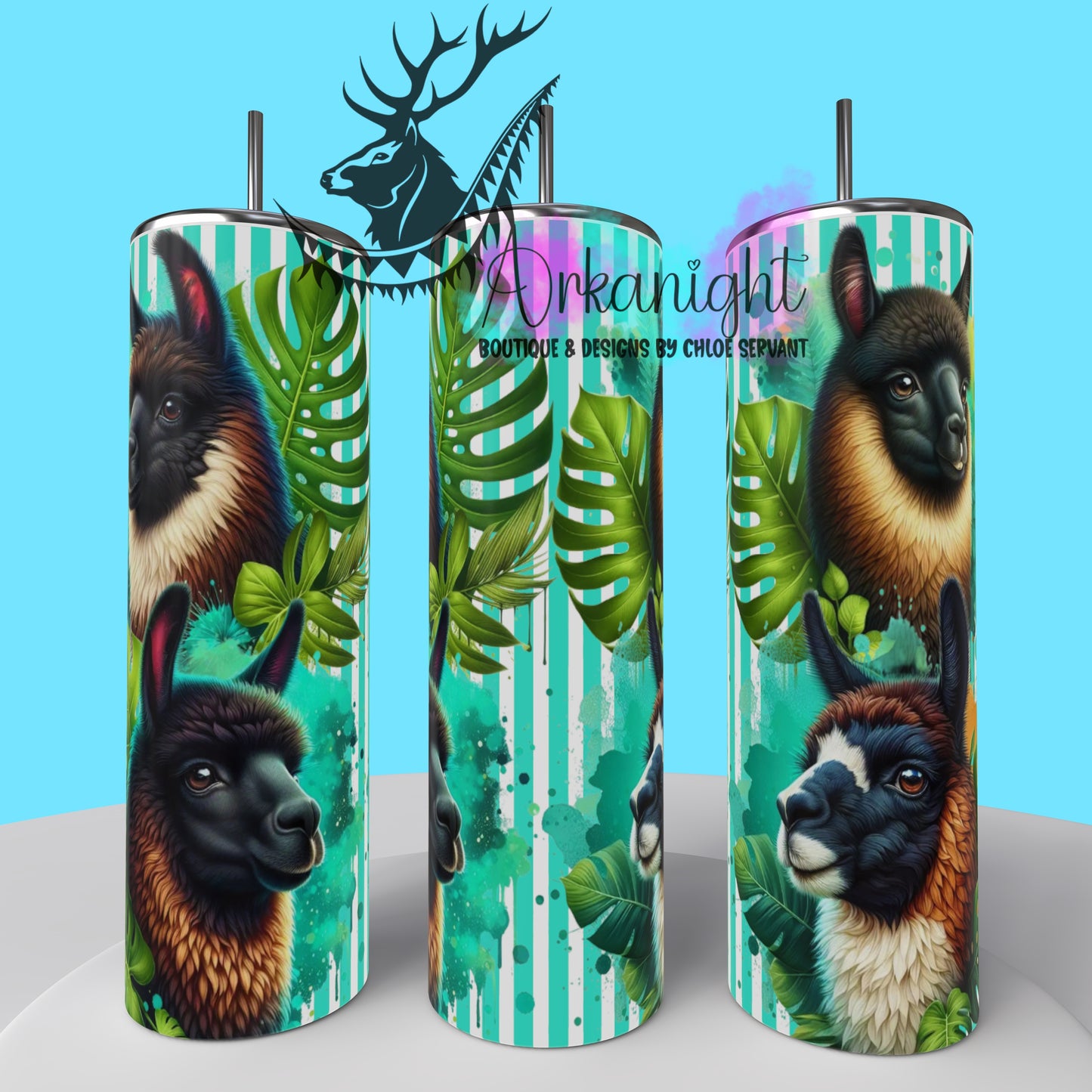 Numérique - Collection Monstera & Animals - Lhama - 01