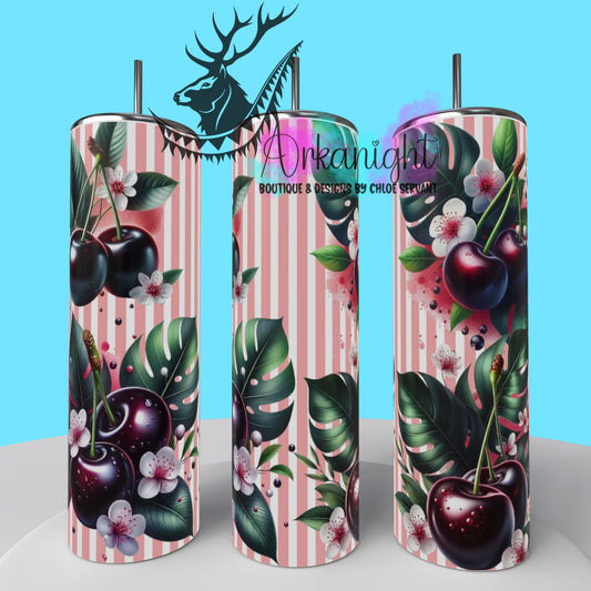 Gourde sur commande - Collection Monstera & Fruit - Cerise Noire