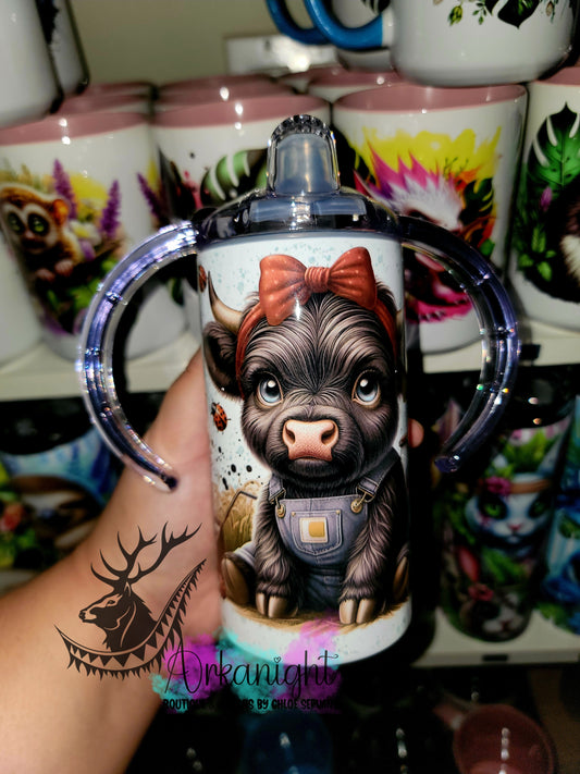 Gourde - Biberon Évolutif sur commande - Highland Cow Fermière